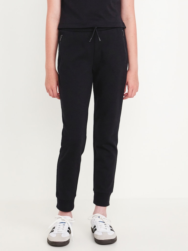 Pantalon de jogging étroit en Molleton dynamique à taille haute pour fille