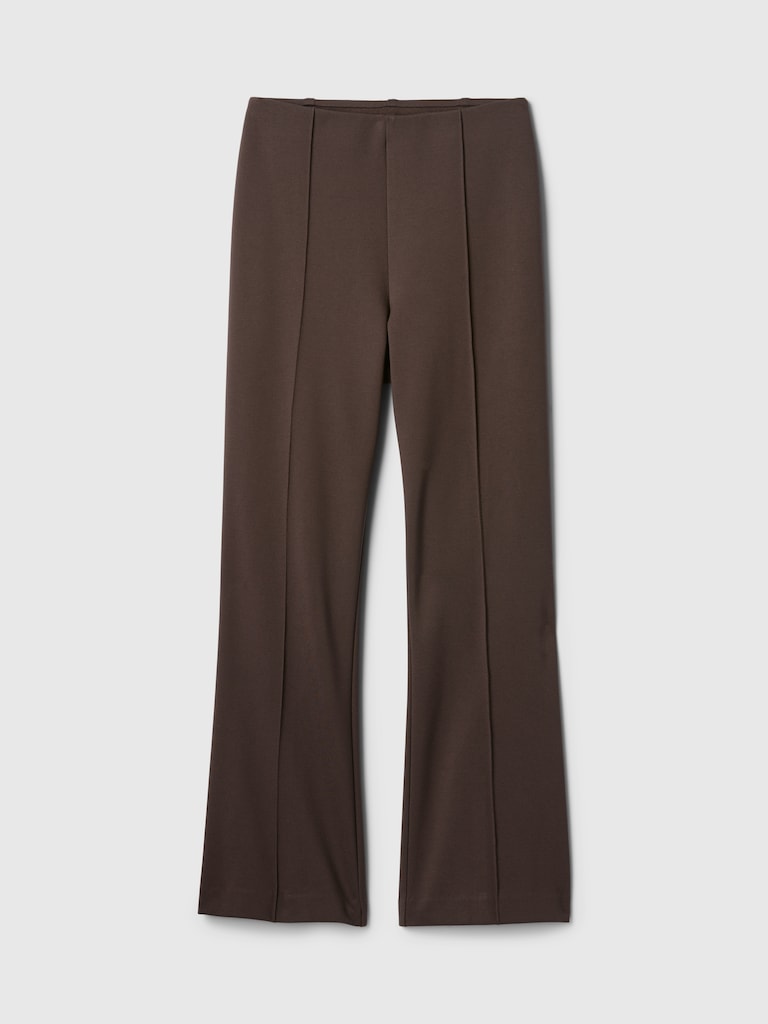 High Rise Double Knit Crop Kick Pants