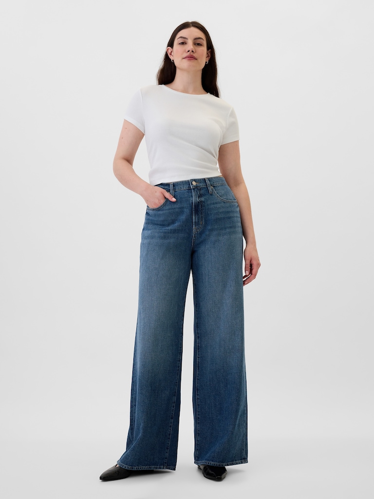 High Rise Wide-Leg Jeans