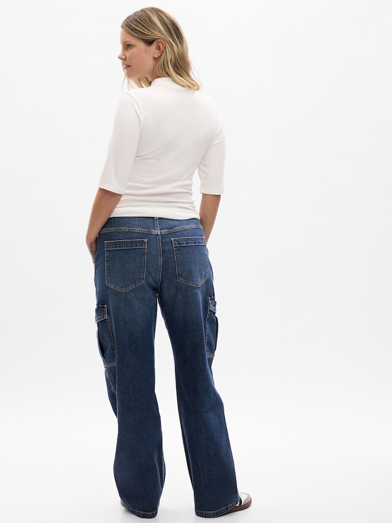 Mid Rise ’90s Loose Cargo Jeans
