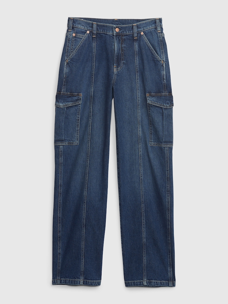 Mid Rise ’90s Loose Cargo Jeans