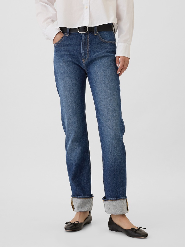 High Rise '90s Straight Jeans