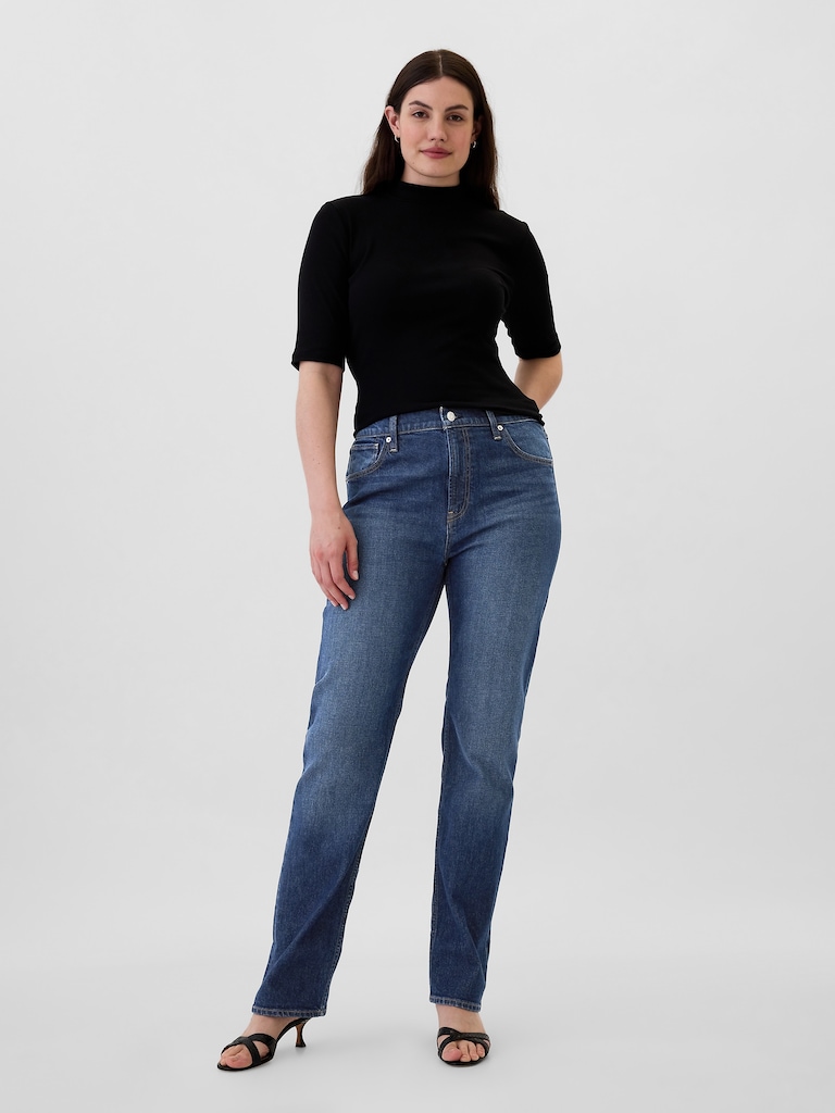 High Rise '90s Straight Jeans