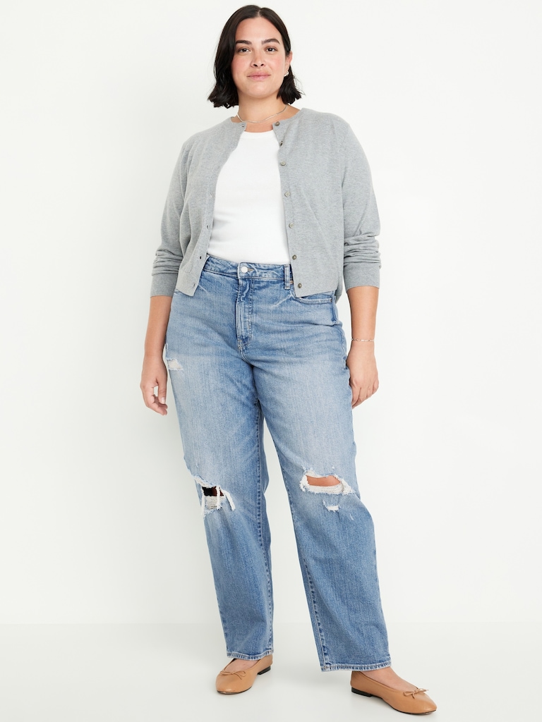 High-Waisted OG Loose Ripped Jeans