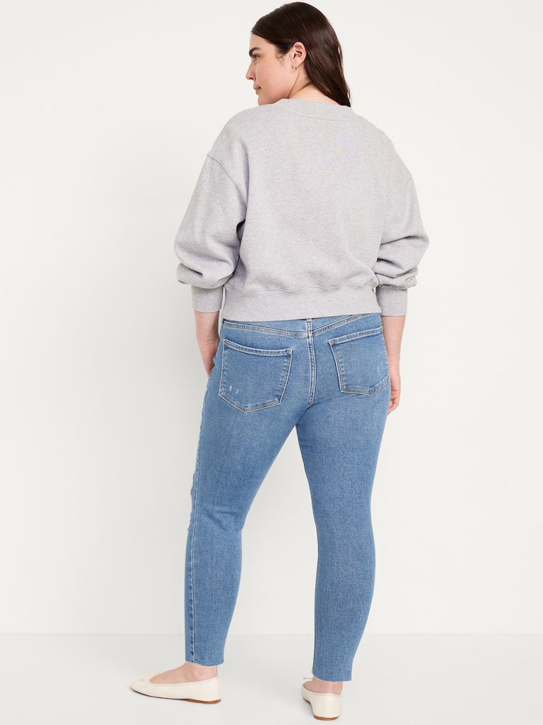 Mid-Rise Rockstar Super-Skinny Ankle Jeans