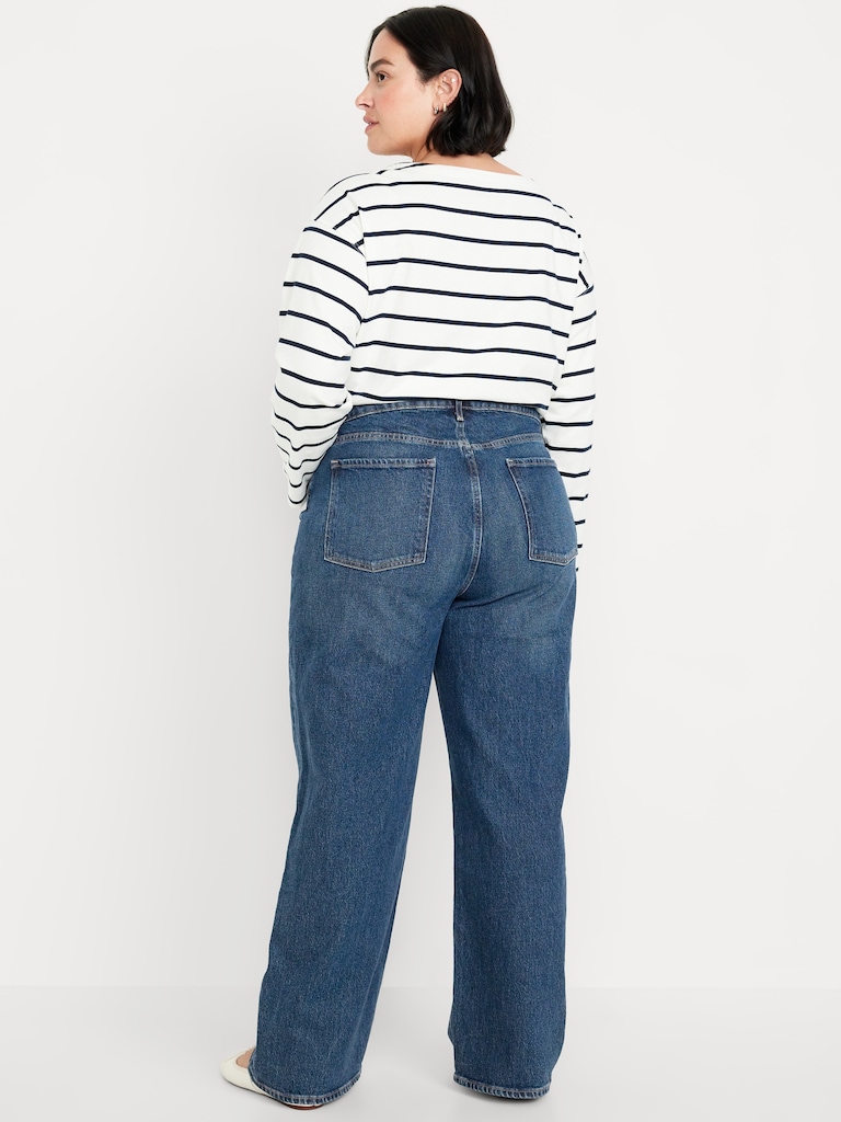 Extra High-Waisted Wide-Leg Jeans