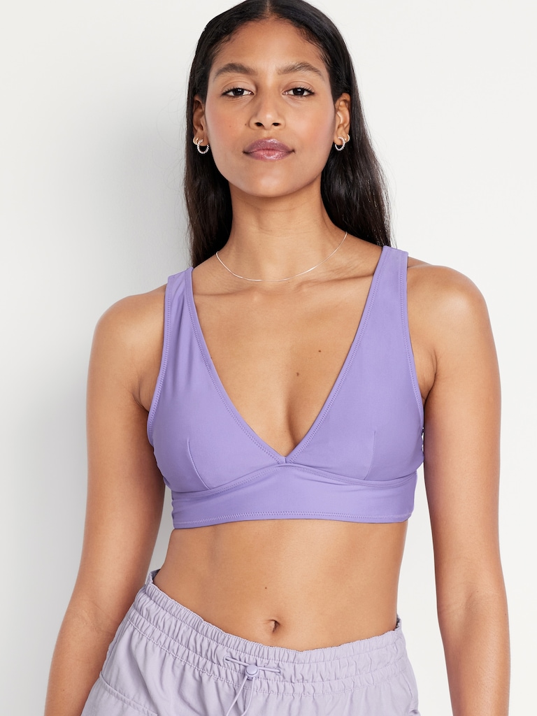 Haut de bikini long mat