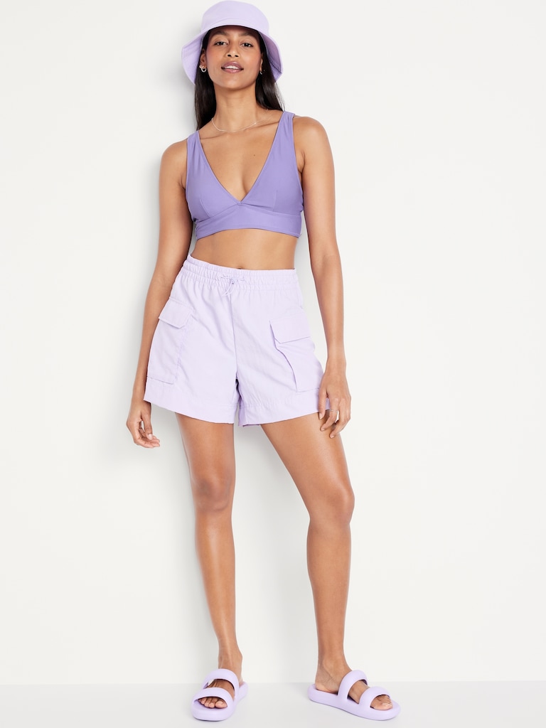Haut de bikini long mat