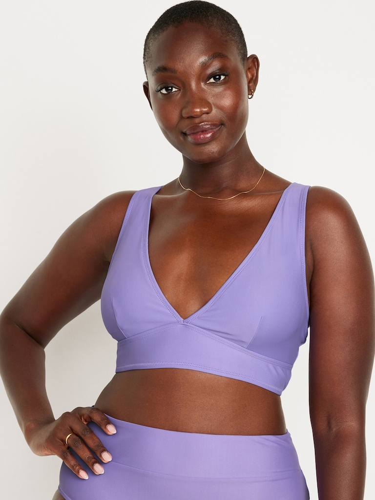 Haut de bikini long mat