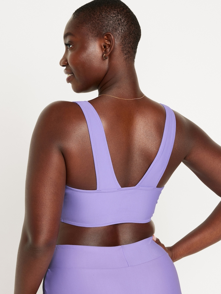 Haut de bikini long mat