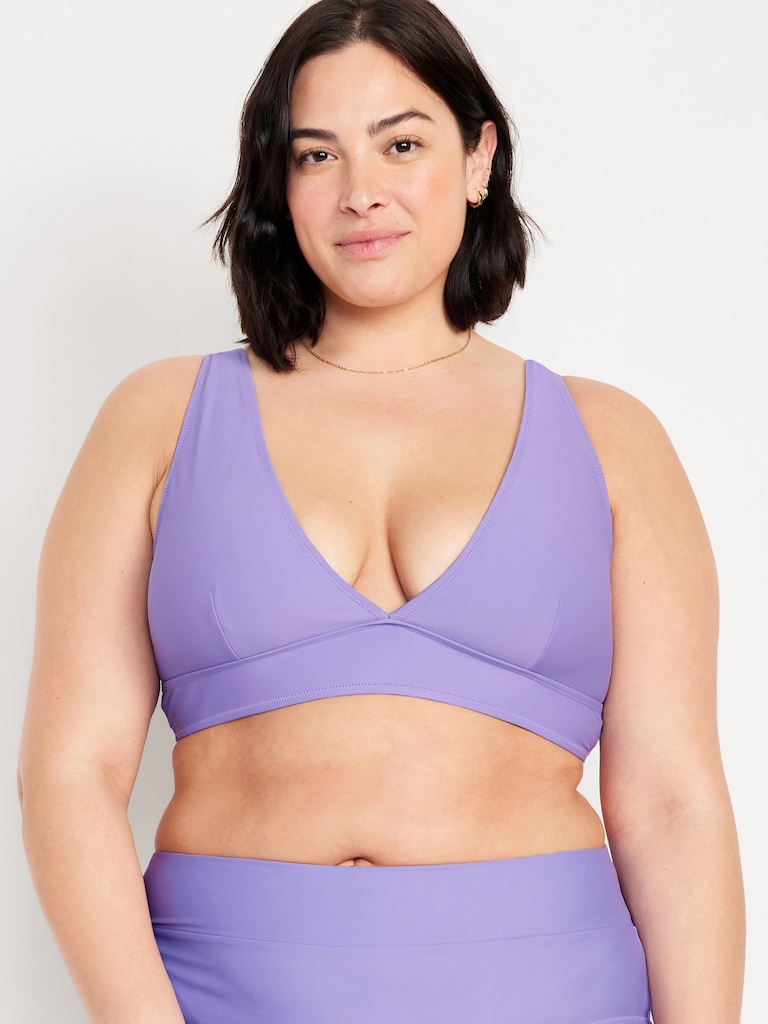 Haut de bikini long mat