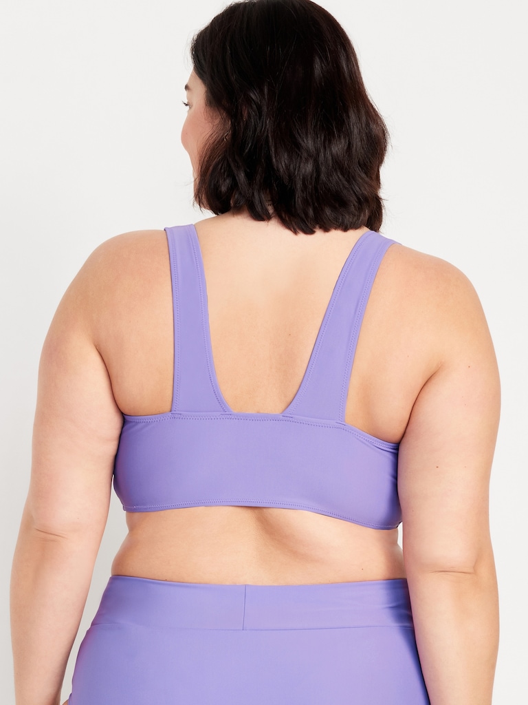 Haut de bikini long mat