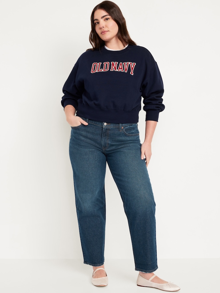 Mid-Rise Boyfriend Ankle Jeans