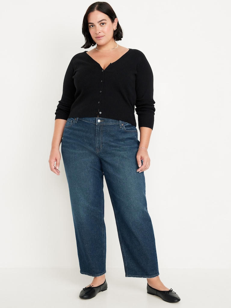 Mid-Rise Boyfriend Ankle Jeans
