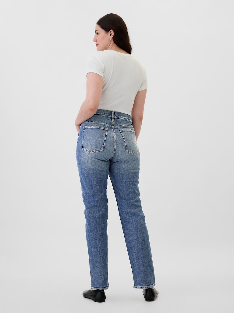 High Rise '90s Straight Jeans