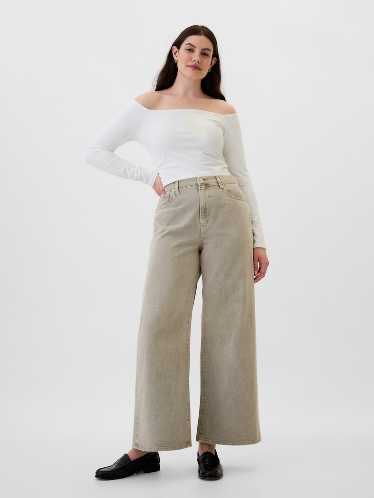 High Rise Wide-Leg Jeans