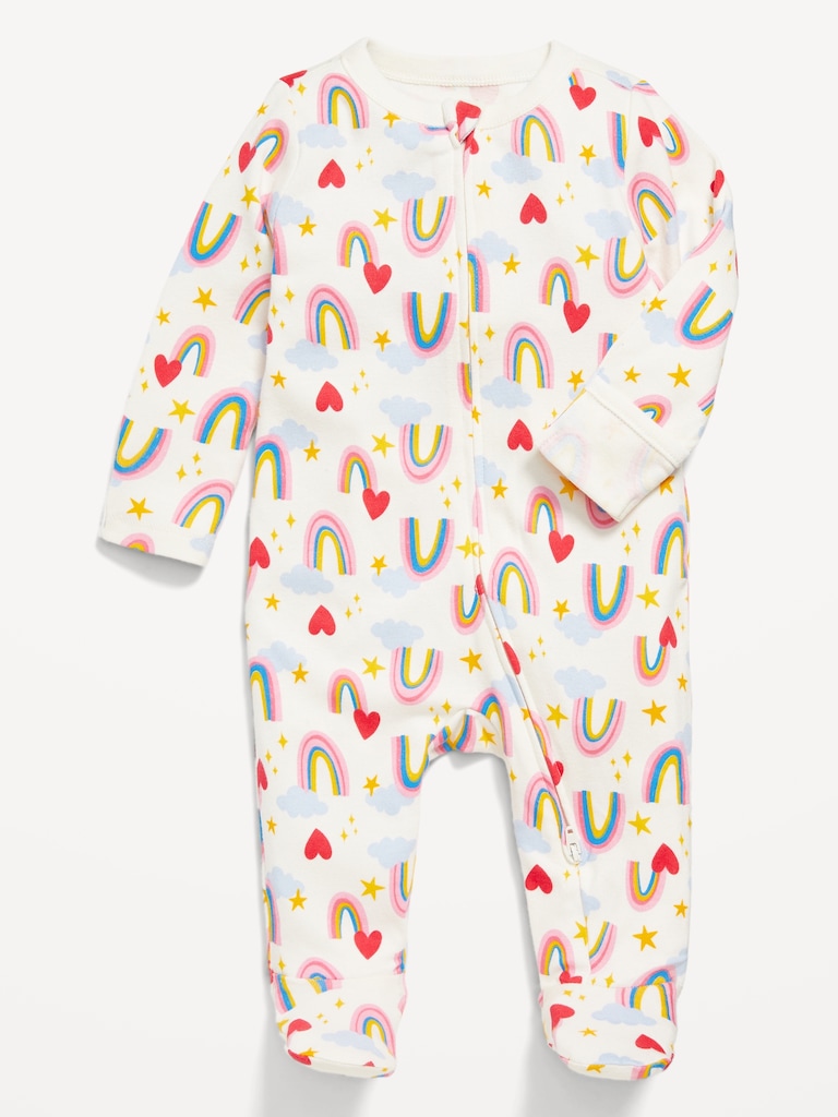 Unisex Sleep & Play 2-Way-Zip Footed One-Piece for Baby