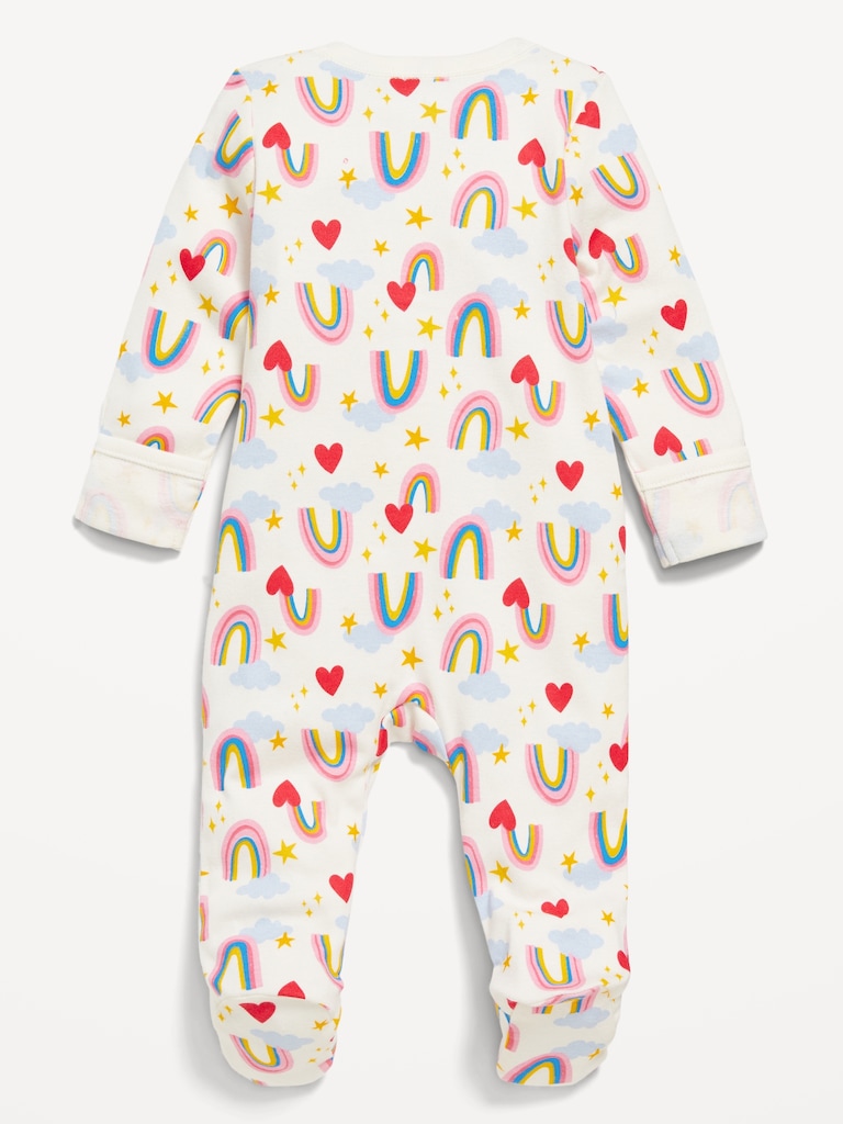 Unisex Sleep & Play 2-Way-Zip Footed One-Piece for Baby