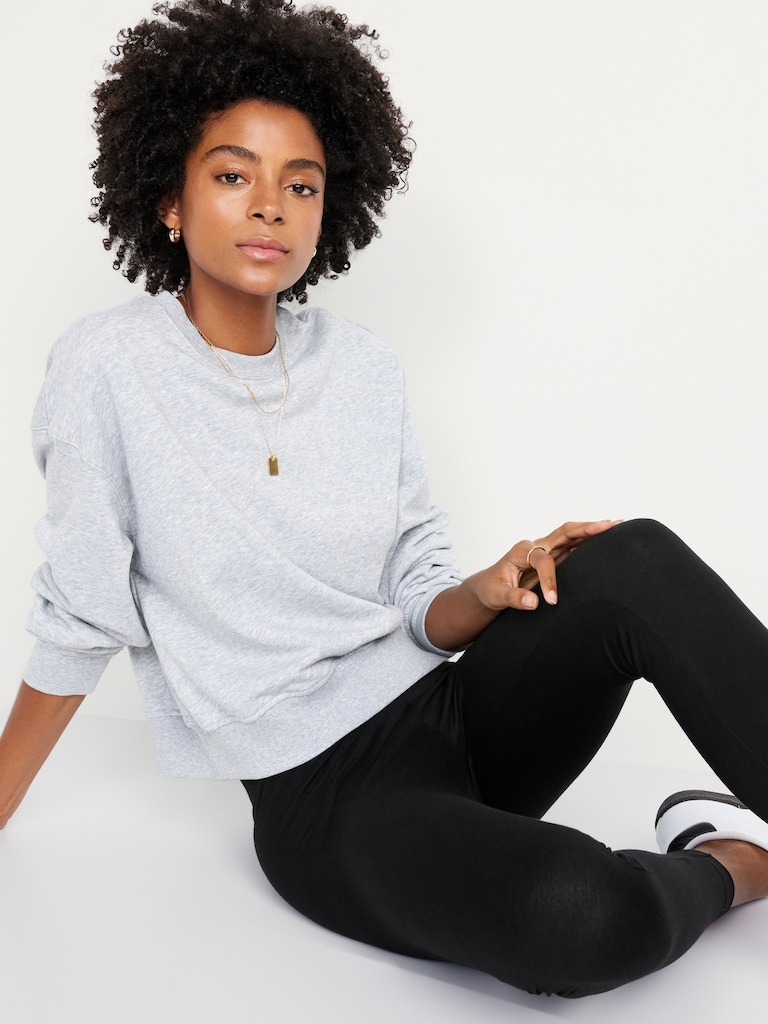 Mid-Rise Jersey Fashion Layering Leggings