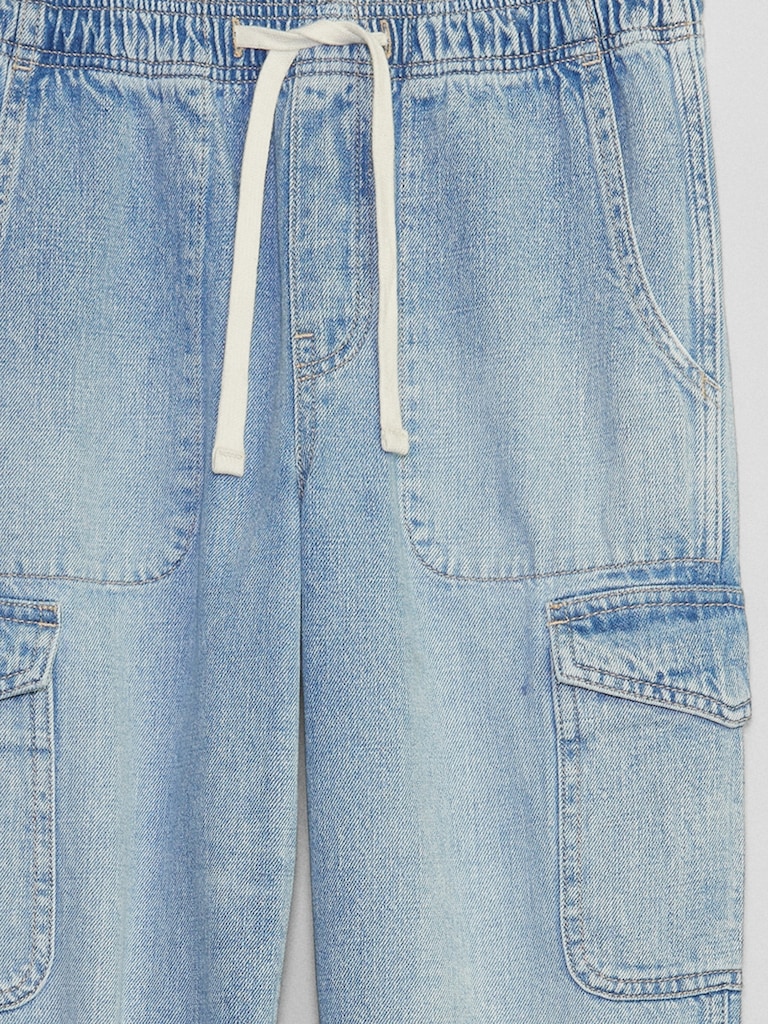 Mid Rise Easy Cargo Jeans