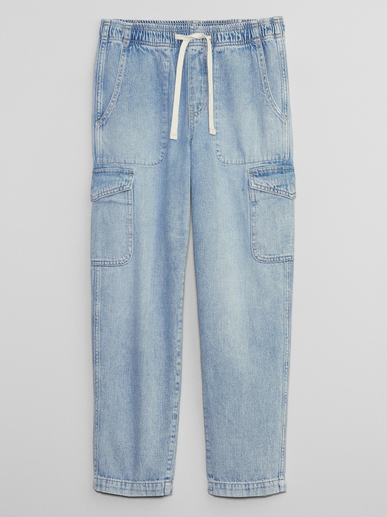 Mid Rise Easy Cargo Jeans