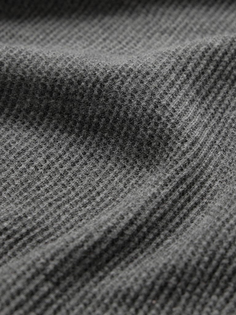 Waffle-Knit Raglan T-Shirt