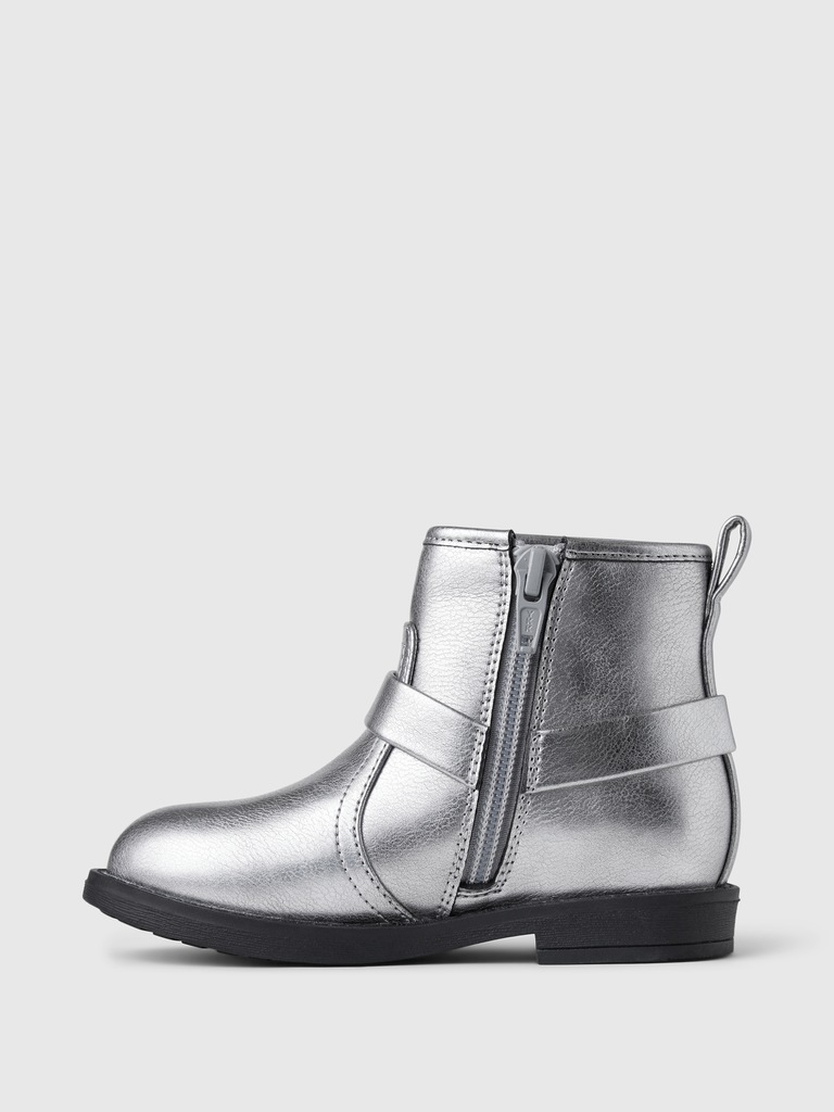Baby & Toddler Metallic Moto Boots