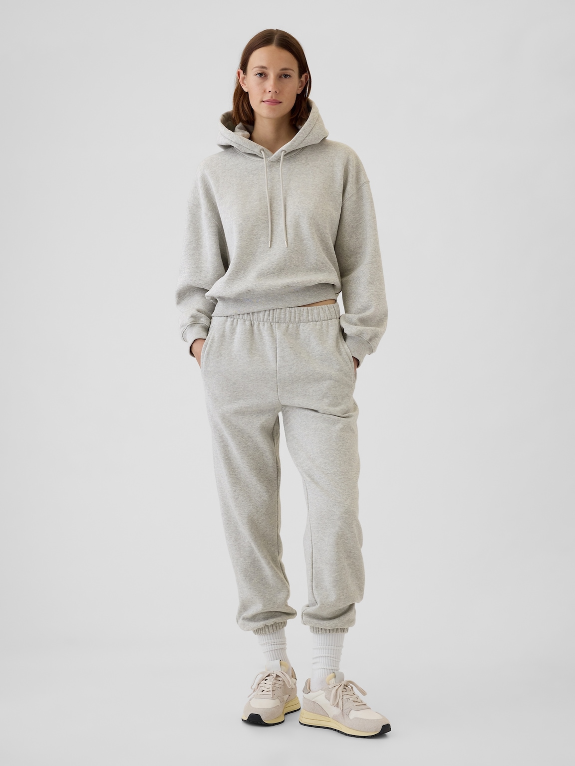 VintageSoft Crop Hoodie