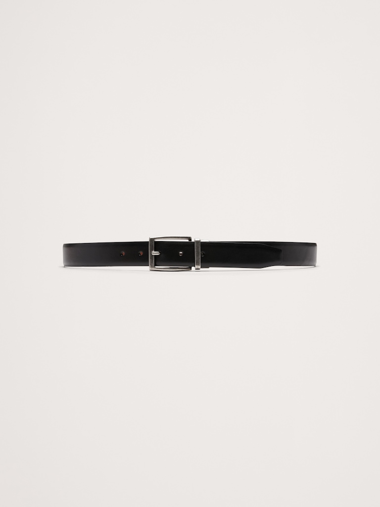 Reversible Leather Dress Belt