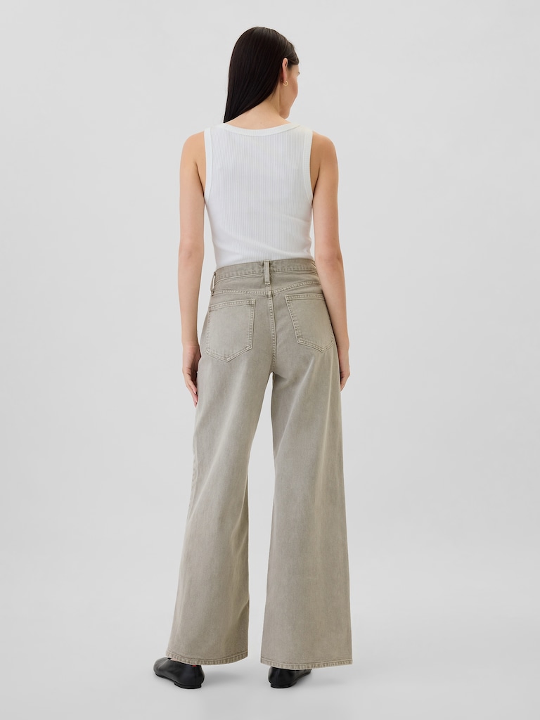 High Rise Wide-Leg Jeans