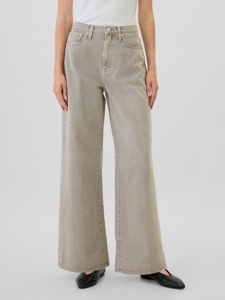 High Rise Wide-Leg Jeans