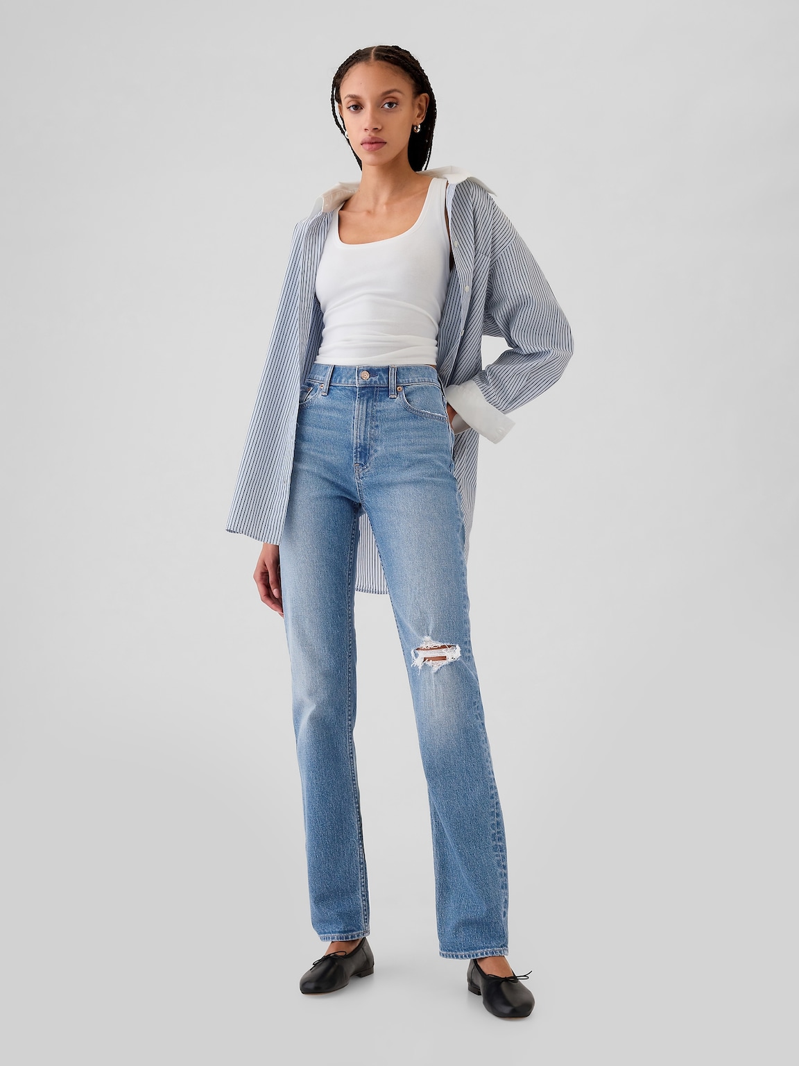 High Rise '90s Slim Straight Jeans