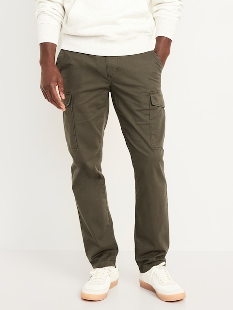 slim fit dress slacks Men's olive green linen trousers Made in Italy main image 0
