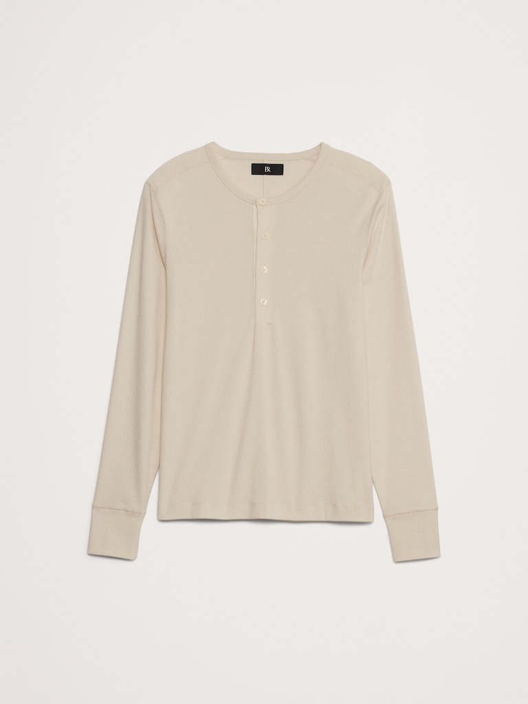 Cotton Henley T-Shirt