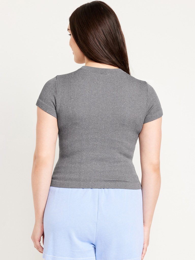 Exhale Seamless Fitted Rib T-Shirt