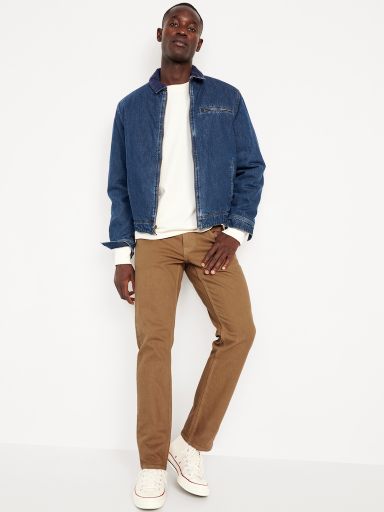 Straight Five-Pocket Built-In Flex Pants