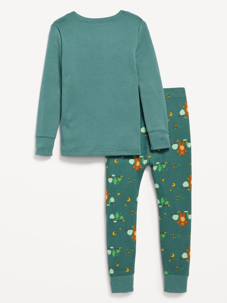 Snug-Fit Graphic Pajama Set for Toddler & Baby