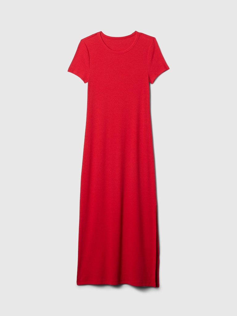 Modern Rib Maxi T-Shirt Dress