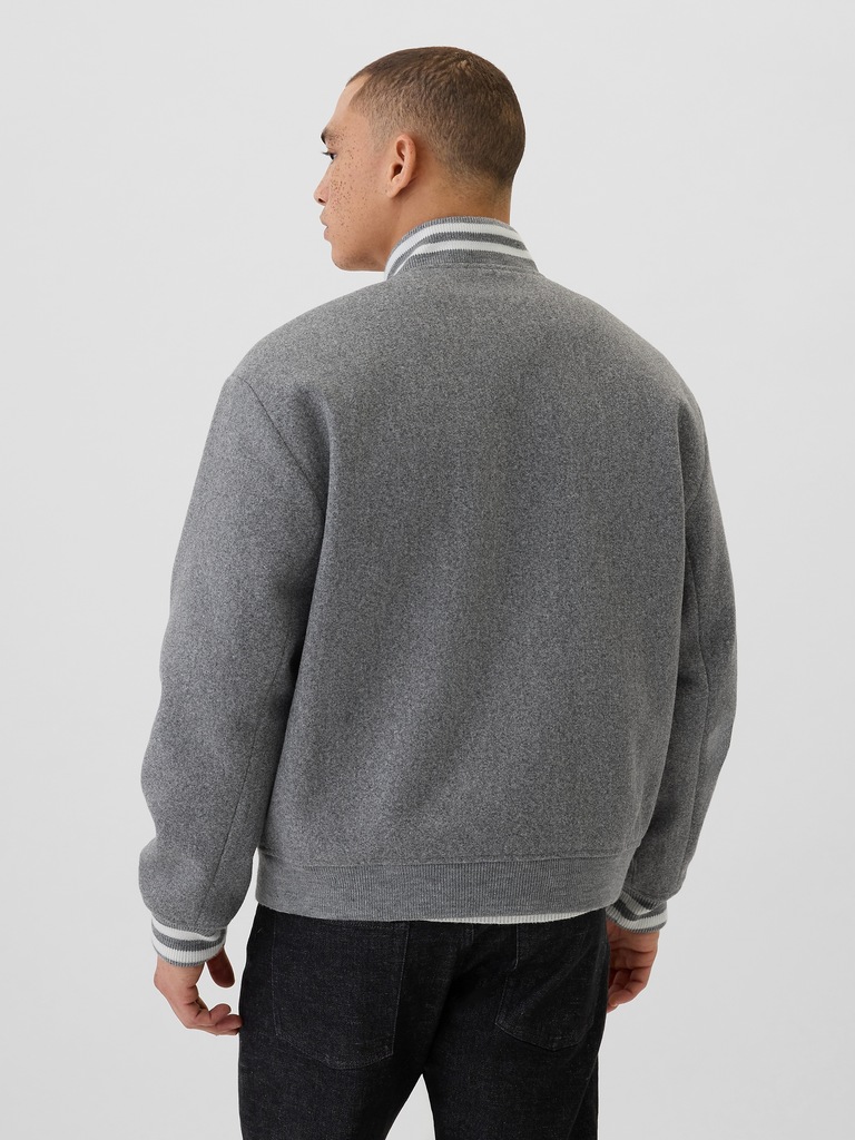 Relaxed Varsity Bomber Jacket