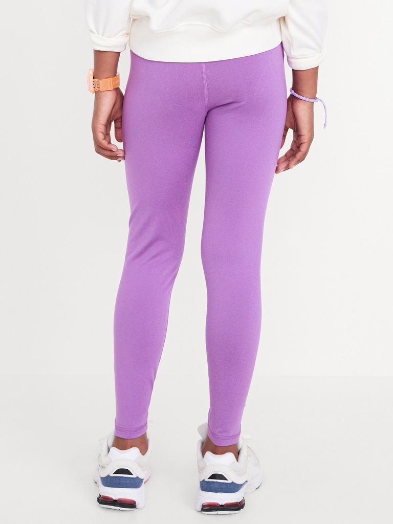 High-Waisted PowerPress 7/8-Length Leggings for Girls
