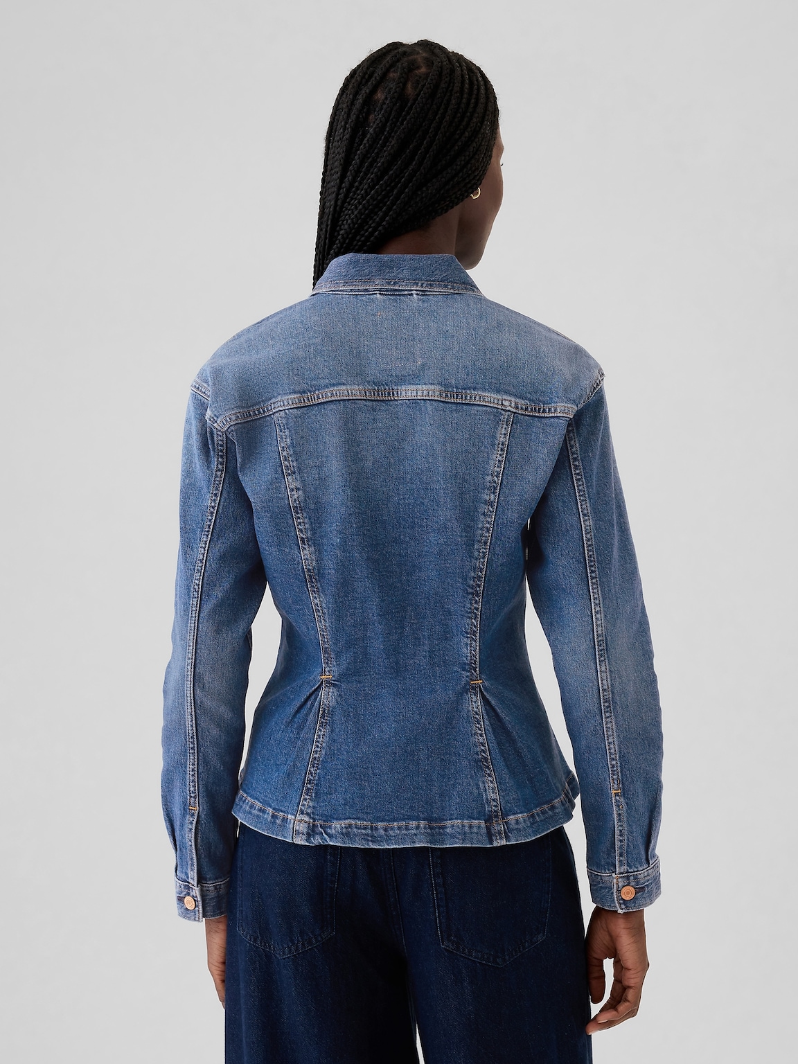 Cinched Denim Jacket