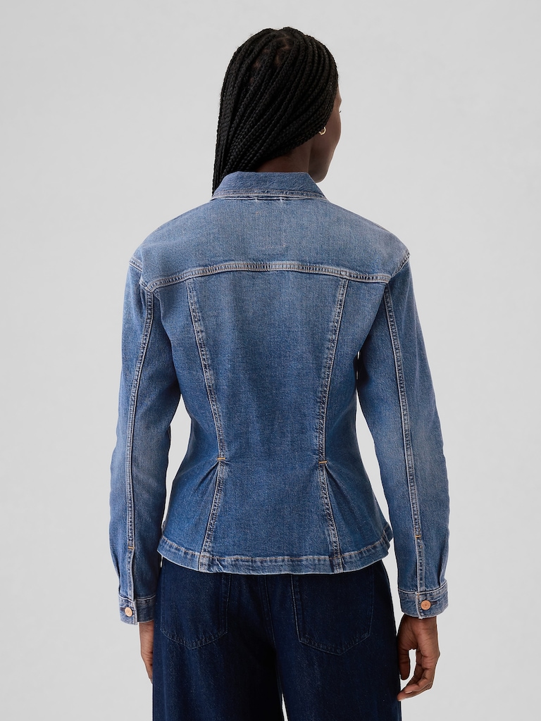 Cinched Denim Jacket