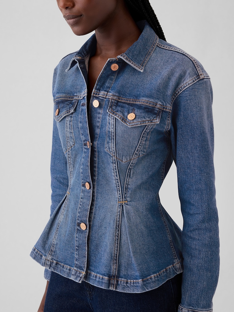 Cinched Denim Jacket