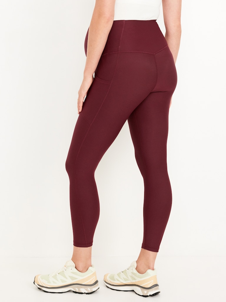 Maternity Full-Panel PowerSoft 7/8 Leggings