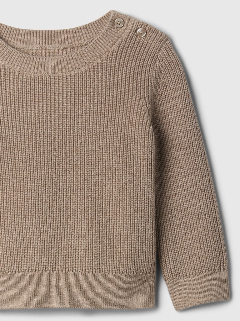 Baby Ribbed Sweater Two-Piece Outfit Set