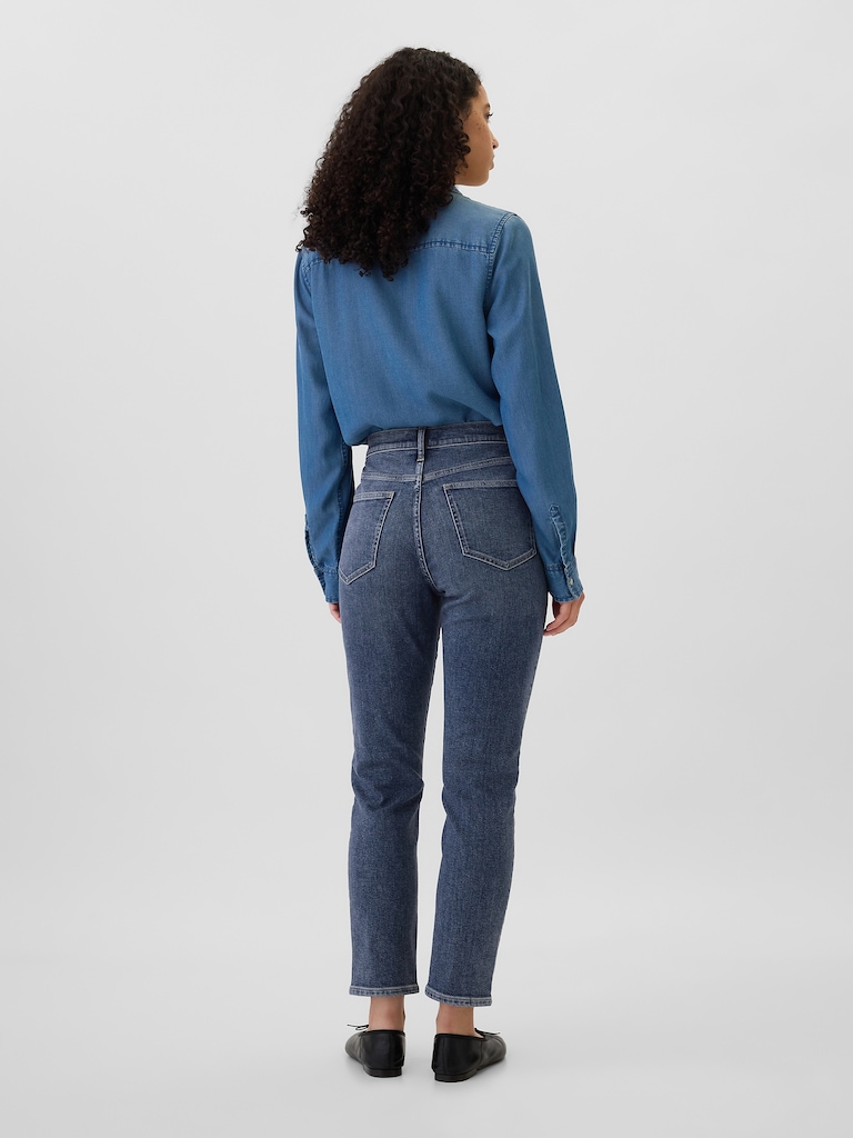 High Rise Vintage Slim Jeans