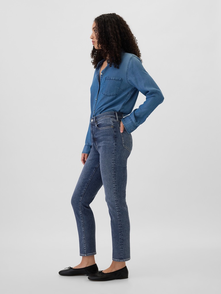 High Rise Vintage Slim Jeans