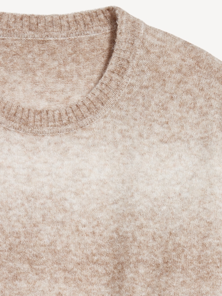Cozy Crew-Neck Ombré Sweater