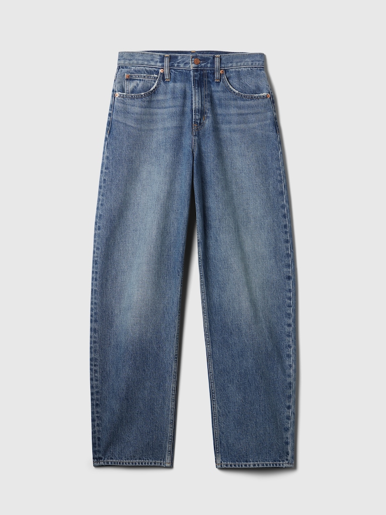High Rise Barrel Jeans