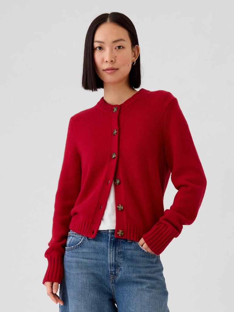 CashSoft Crop Cardigan